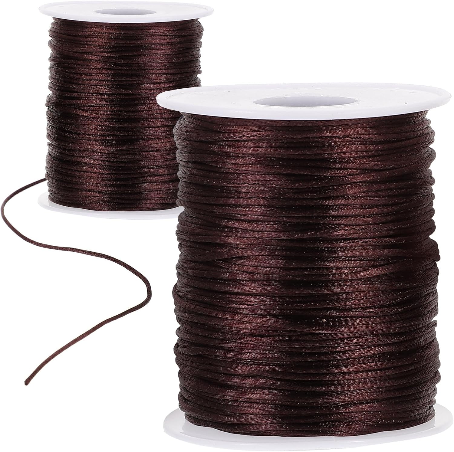 Unomor 2 Rolls Chunky Knitting Thread Each Soft Crochet Yarn for DIY Bracelet Bag Cushion Crafts Comfortable Material Fashionable Colors for Handmade Lessons and Car Coasters