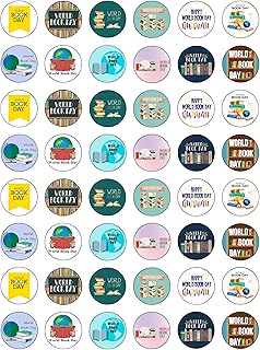 20 Stunning World Book Day Classroom Decor Ideas That Will Spark Joy in Every Reader! 373 48 World Book Day Edible Wafer Paper Round Cake Toppers Decorations