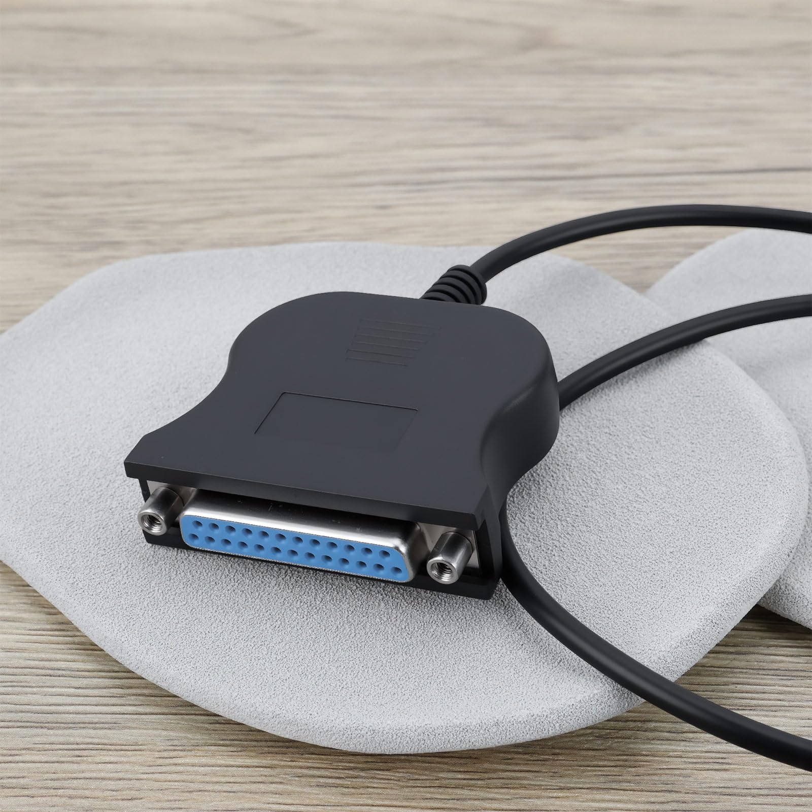 OTOTEC Cavo adattatore parallelo per stampante DB25 da USB a 25 pin, 80 cm, per stampante e computer, 2 pezzi, nero