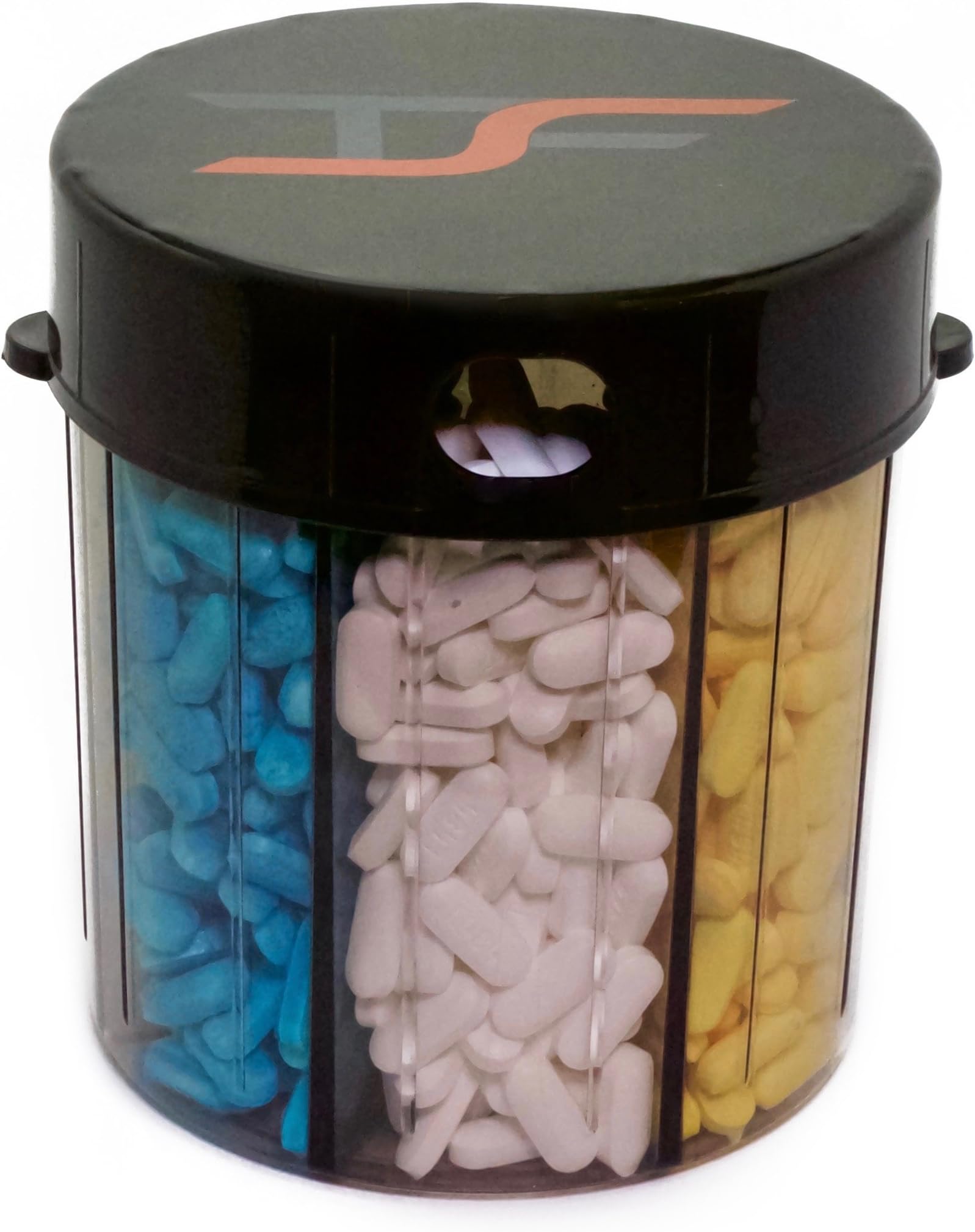 JUMBO Extra Large 7 Compartment Day Pill Tablet Medicine Storage Holder Dispenser Organizer by TS FIT