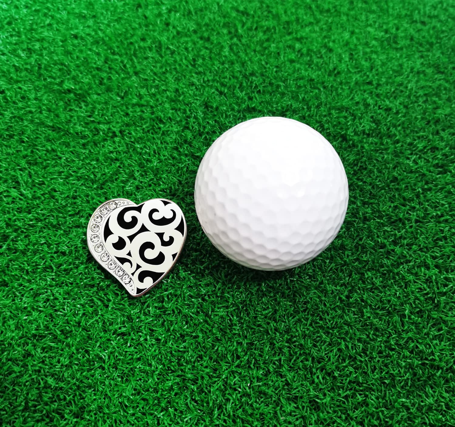 ADHERE Golf Ball Markers Unique Soft Enamel Logo with A Magnetic Hat Clips，a Good Gift for Golfer