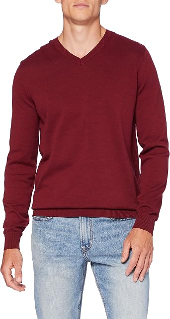 Camisetas | Camiseta básica cuello pico Azul Oscuro | Springfield Hombre -  Emilie Attolini