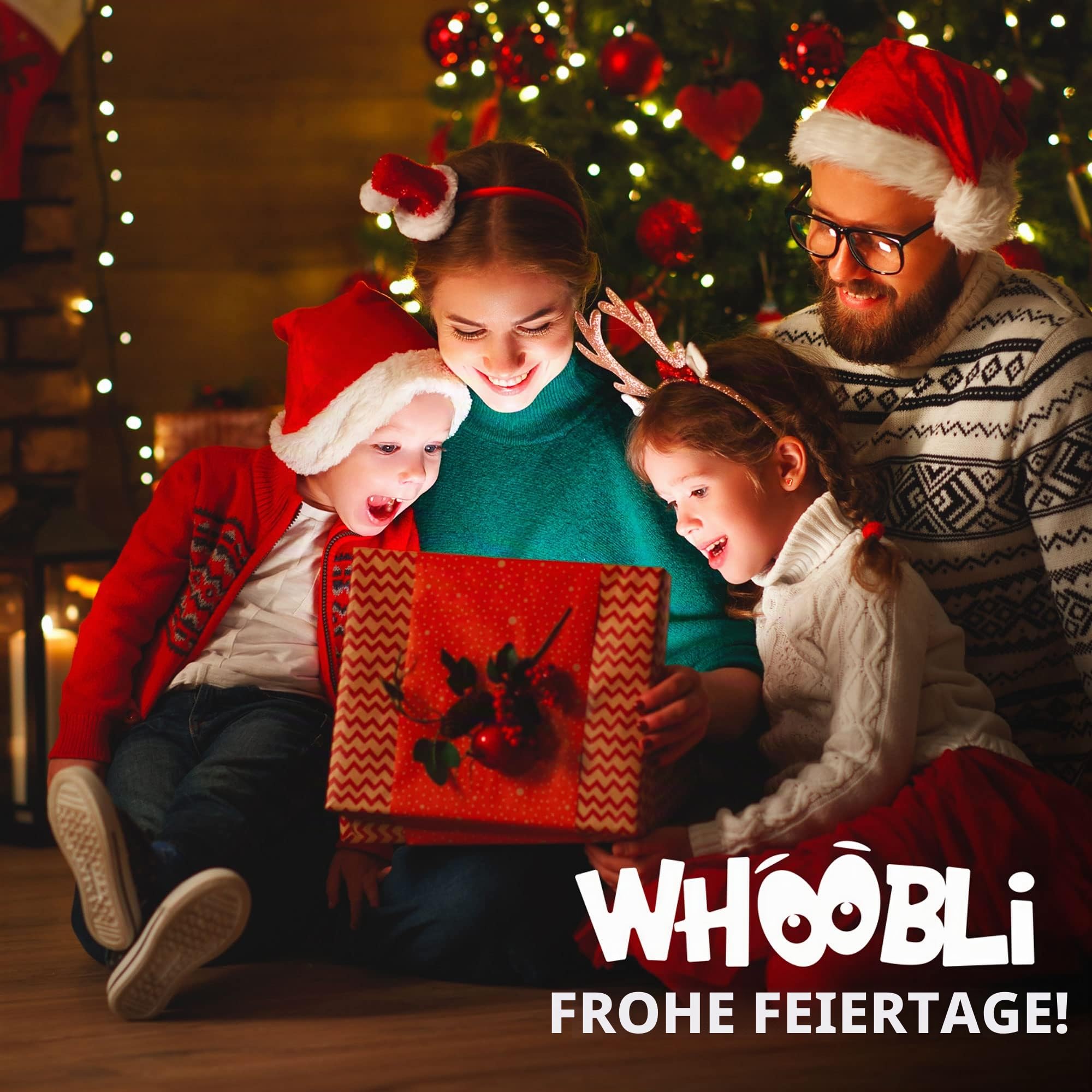 Whoobli Boxball für Kinder inkl. Boxhandschuhe, 3 - 10 Jahre, verstellbarer Kinder-Boxball mit Ständer, Boxball-Set Spielzeug für Jungen und Mädchen (Rot-Weiß)
