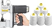 Vista 1 de Máquina de cierre de bolsas + 6 rollos de hilo de coser de carrete resistente