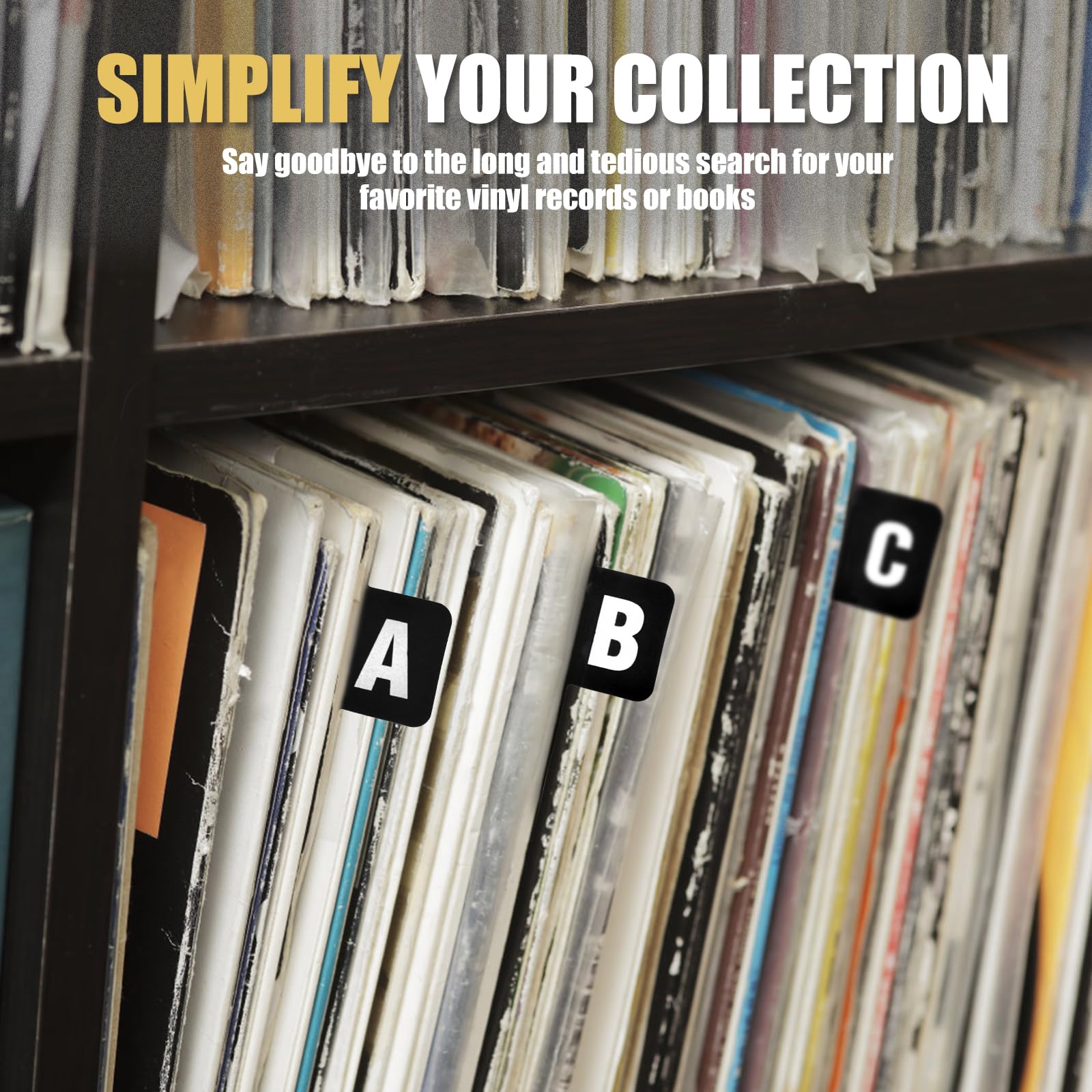 26 Divisori Alfabetici Per Vinili - Organizzatore Per Dischi, CD E DVD