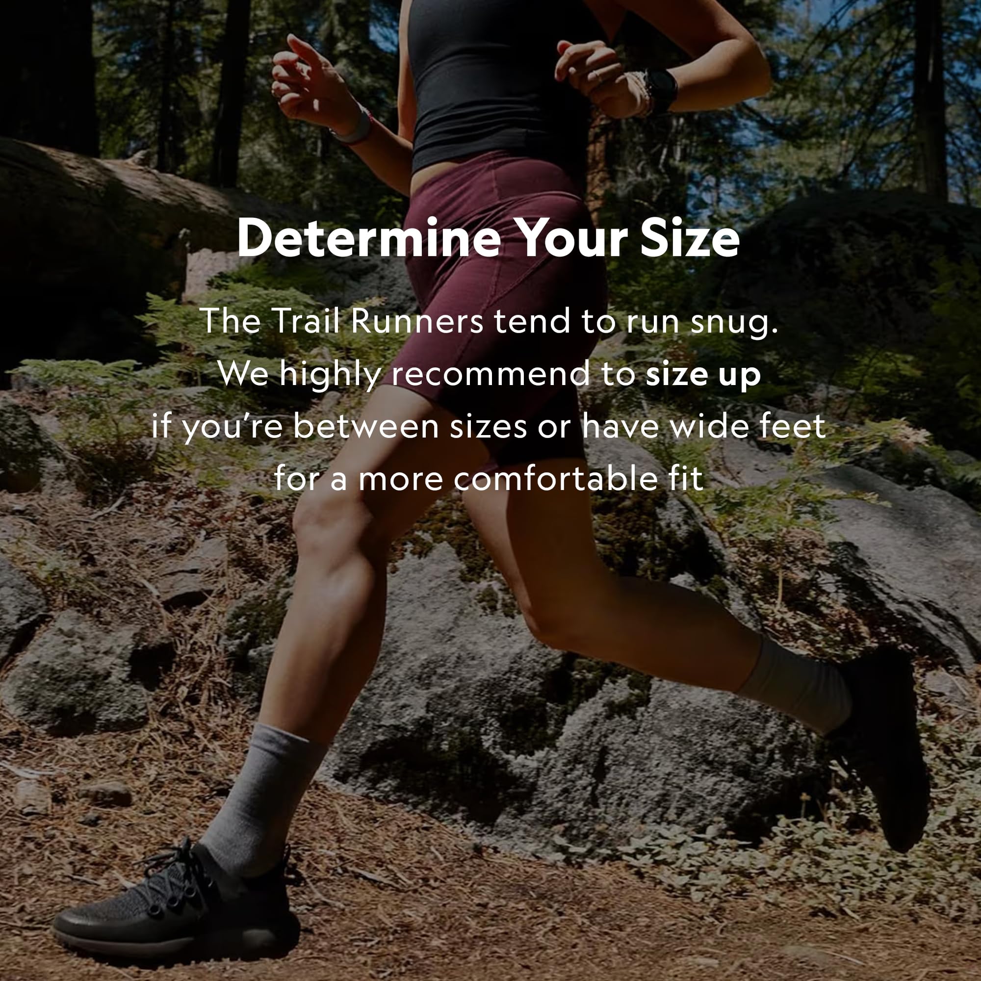 Allbirds Women's Trail Runners, Breathable All Traction Hiking Shoes - Natural Black (Rugged Khaki Sole) - 8.5 Medium