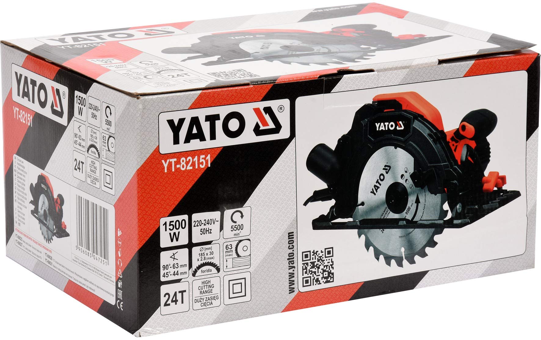 Yato, 230 V, czerwony, 185 mm