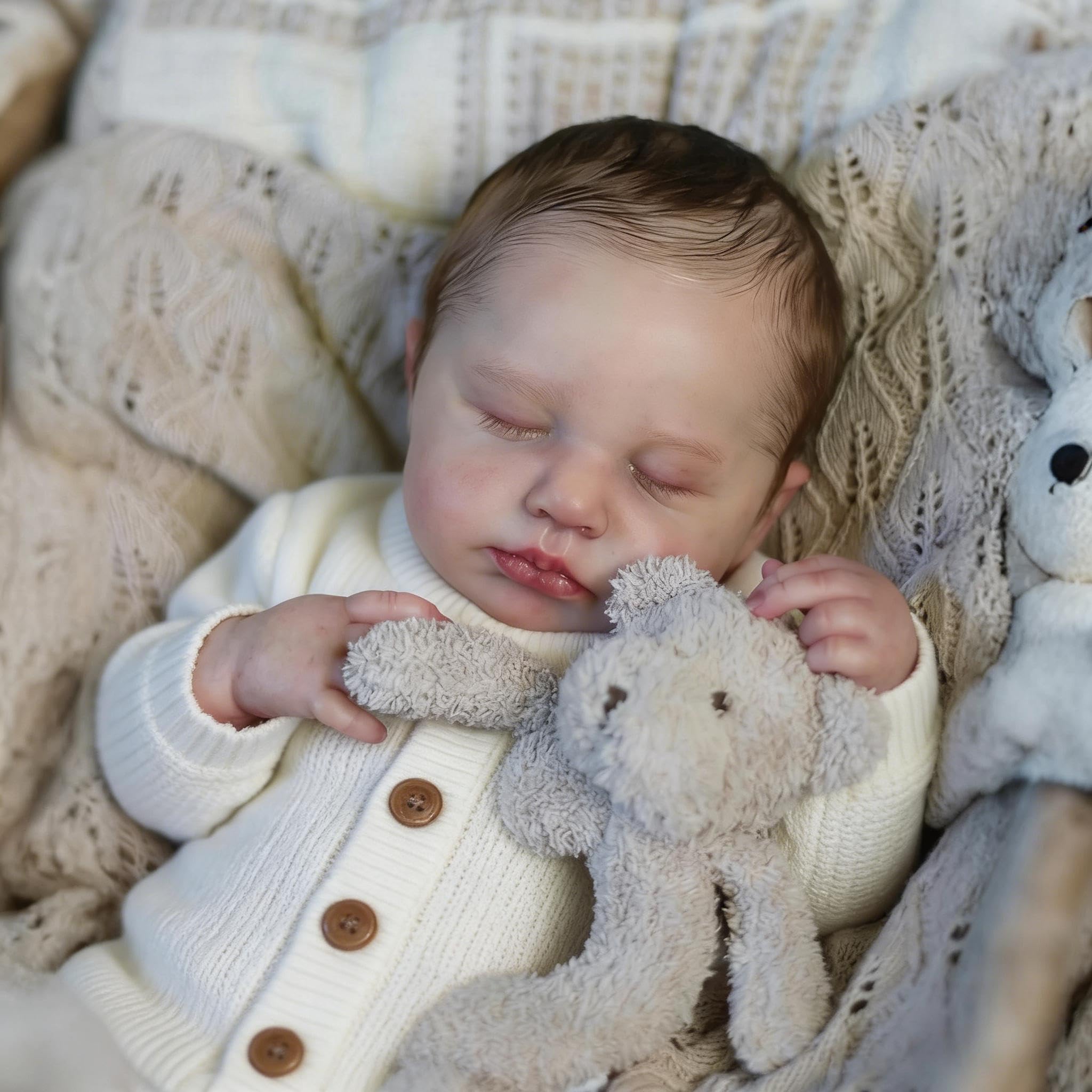 Anano Reborn Baby Dolls Silicone Full Body Boy 20 Inch Realistic Baby Doll Full Silicone Lifelike Newborn Babys Doll Floppy New Born Real Life Like Babys Dolls Fully Body Washable - Image 3