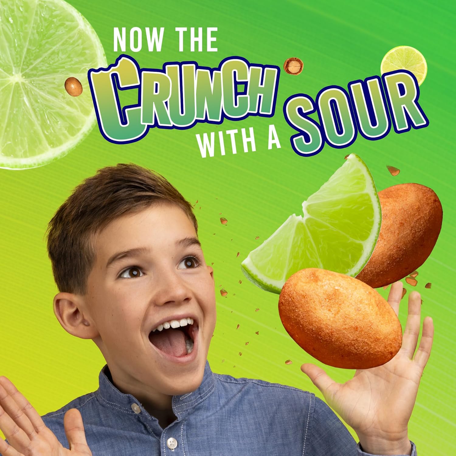 Manzela Japanese-Style Peanuts Lime Flavor | Crunchy Shell with Tangy Citrus Twist, Mexican Snack Perfect with Drinks, Lightly Salted Peanuts, Size 10 ct/5.22 oz Each, 1-Pack