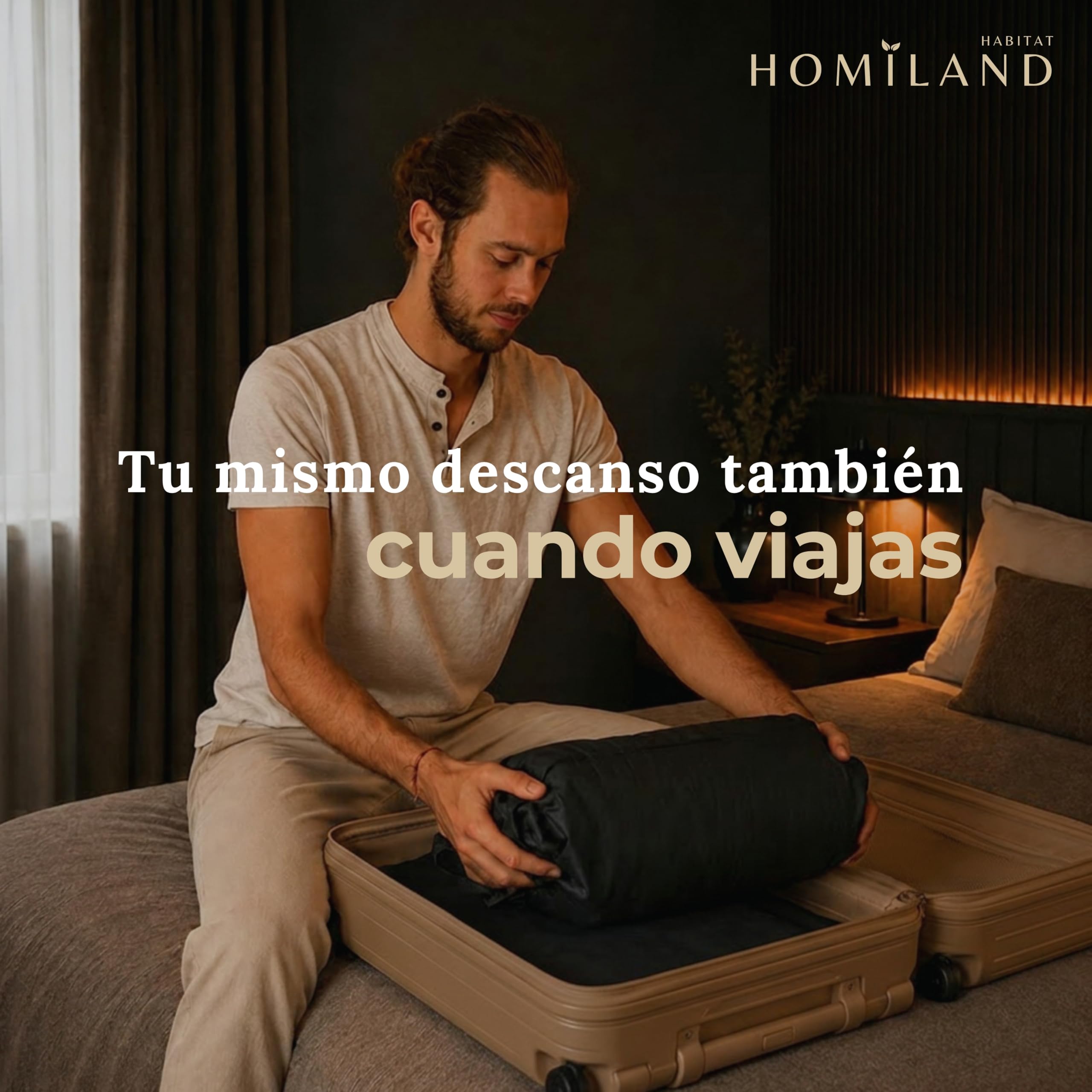 Almohada cervicales y Cuello, viscoelastica, antironquidos para Hombre, Doble Altura con Carbono Activo y ventilación 3D para un Descanso más Profundo y reparador