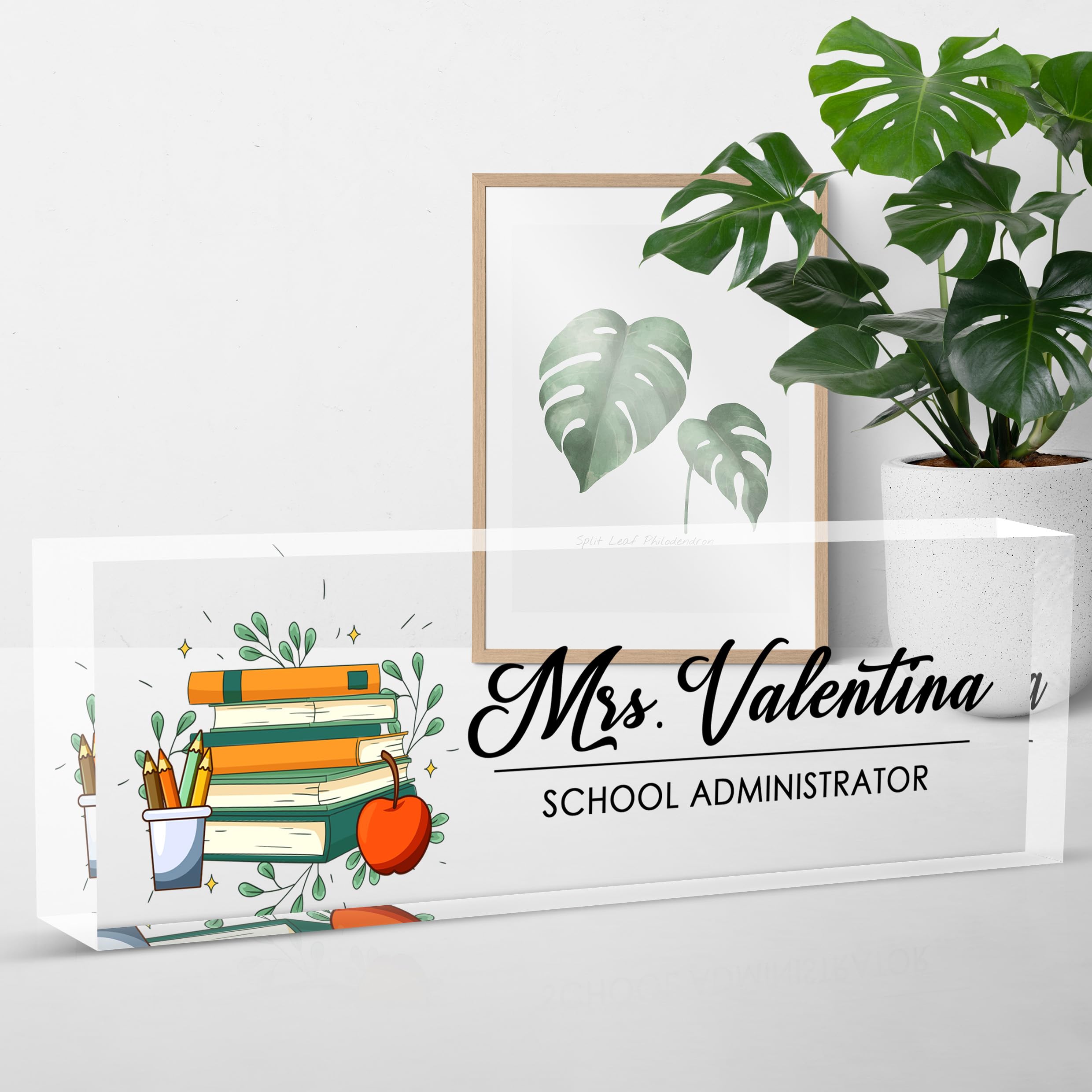 Name Plate for Desk - Custom Desk Name Plate Personalized Gifts for Coworkers, Boss, Teacher, Nurse - Employee Appreciation Gifts, Office Gifts Desk