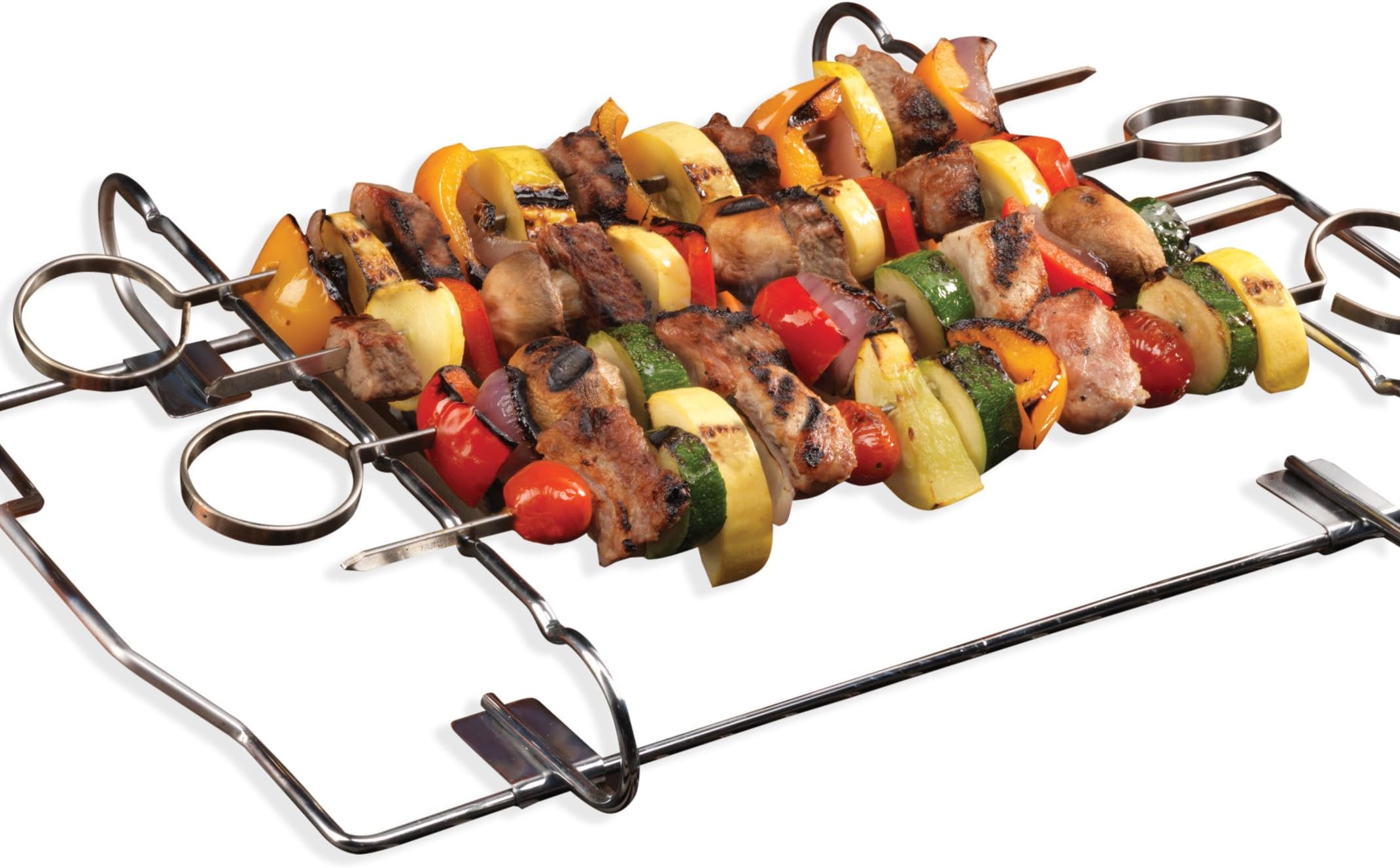 Kabob Set - 4 Skewers & Grill Rack