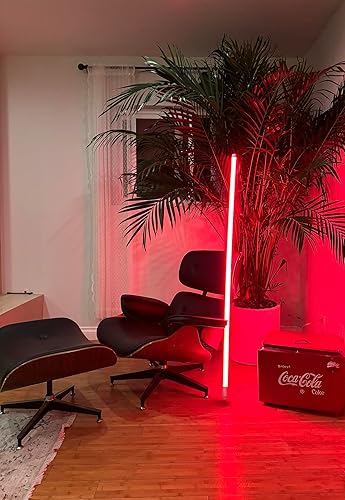 Miniatura 4 de Einstign Lámpara LED de tubo de neón, iluminación ambiental de piso y pared, luz brillante radiante artística perfecta para salas de juegos y