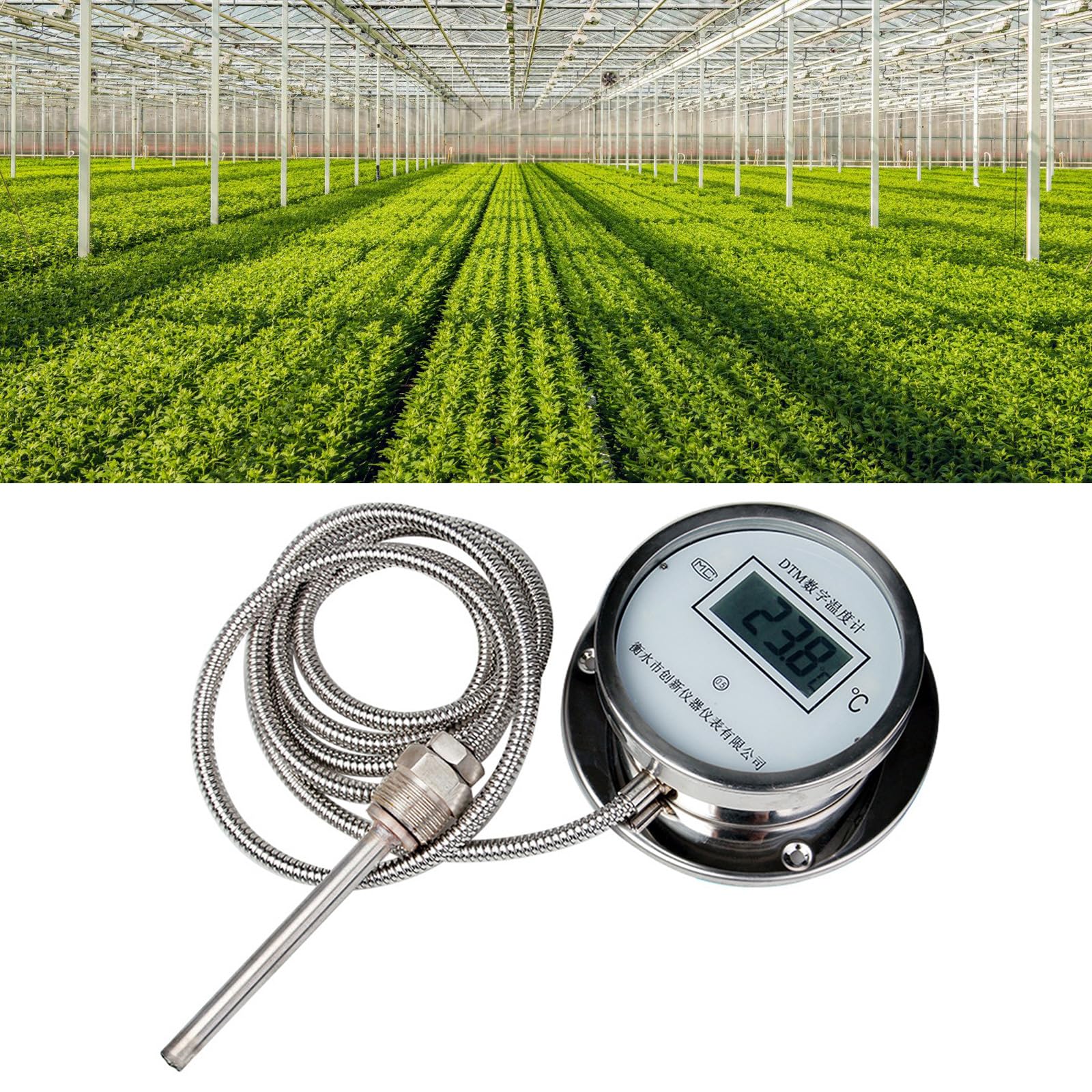 Precisione progettato termometri in acciaio sonde filettate Design Misuratori di temperatura di misura ad alta velocità per linea caldaia Sonde di temperatura digitali ad alta precisione