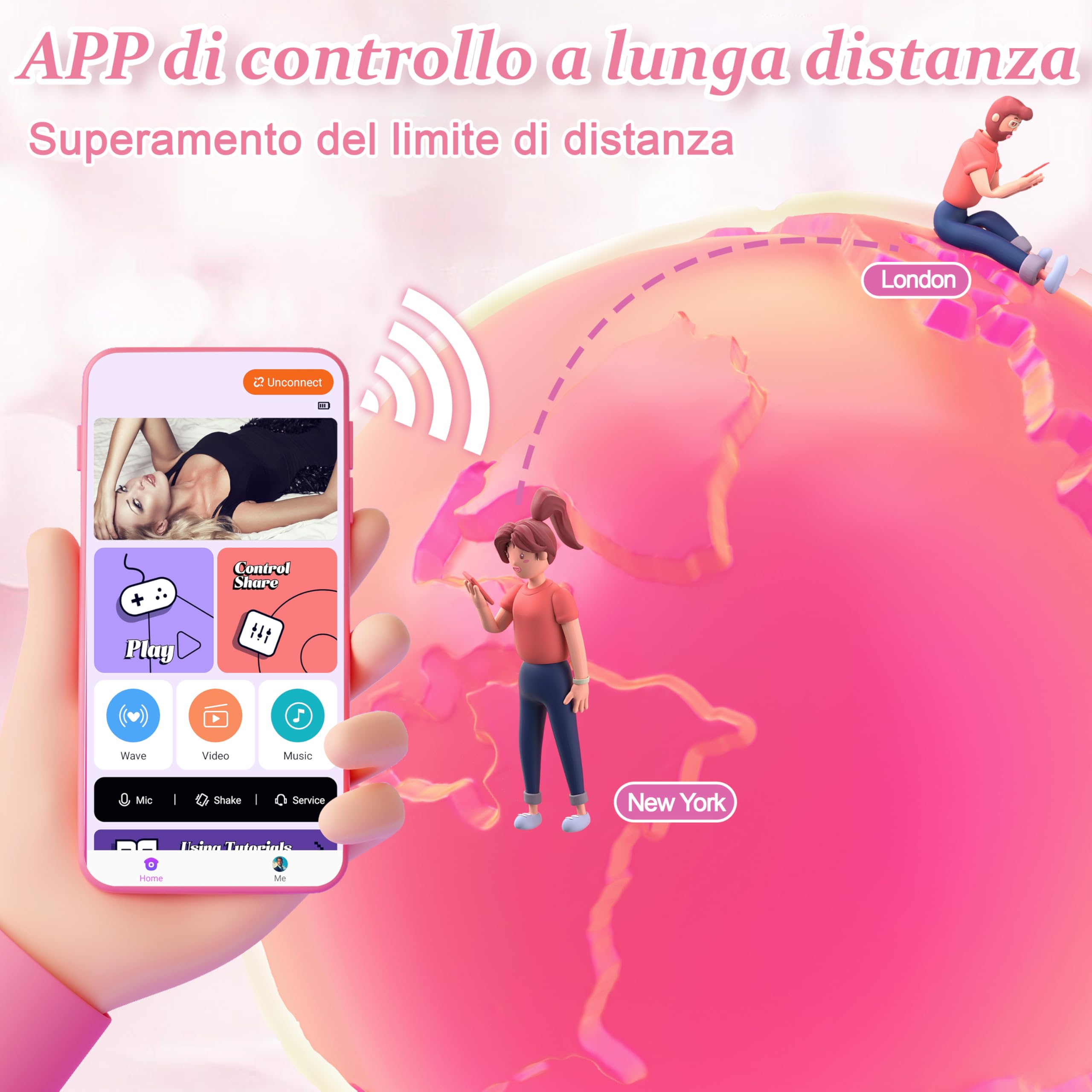 Vibratoreper Donna Professionale Sexytoysys Donna - Sex Toys Sessuali Vibratore Ovetto con Telecomando a Distanza, Vibrante Wireless Stimolatore Clitoride Femminile Vagina Vibratori Piccolo Sexy Toy