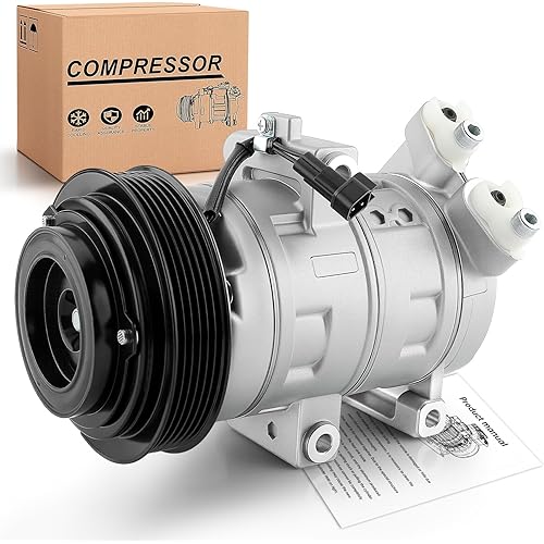 Air Conditioner AC Compressor with Clutch for Ford Escape V6 3.0L (2007-2012), for Mazda Tribute V6 3.0L (2008-2011), for Mercury Mariner V6 3.0L (2007-2011). Replace 9L8Z19703A, 8L8Z19703A
