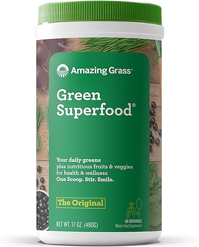 Amazing Grass Green SuperFood Original 60 porciones 17 onzas