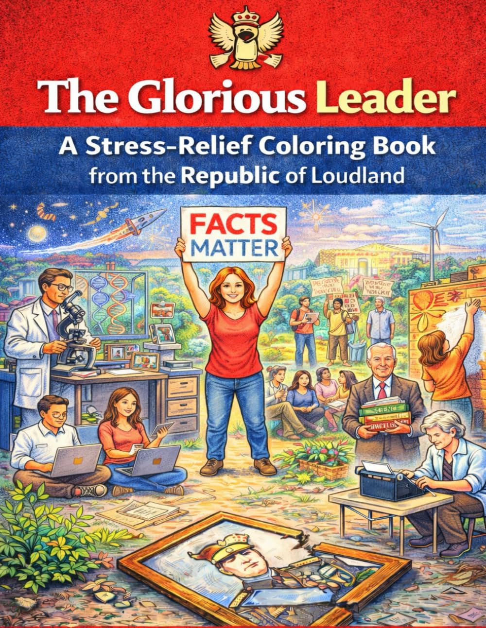The Glorious Leader: A Stress-Relief Coloring Book from the Republic of Loudland