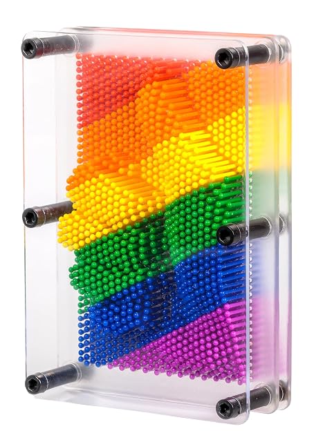 Tobar Arco Iris Pin Art Retro Juguete de Escritorio