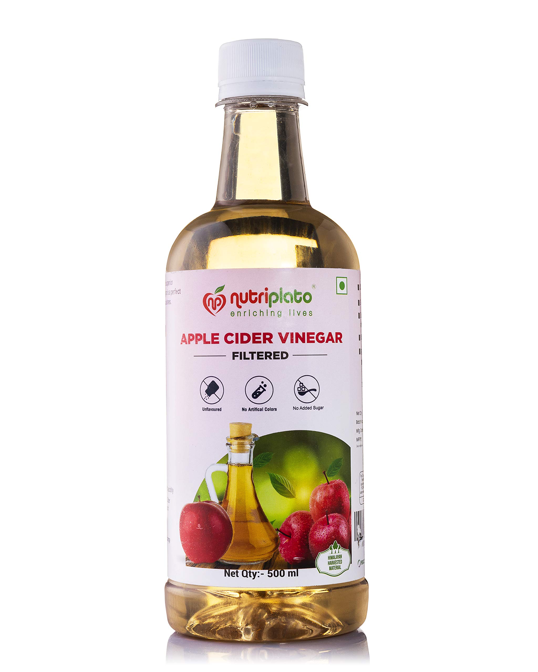 Filtered and Unflavored Apple Cider Vinegar | Naturally Fermented | 500 ml
