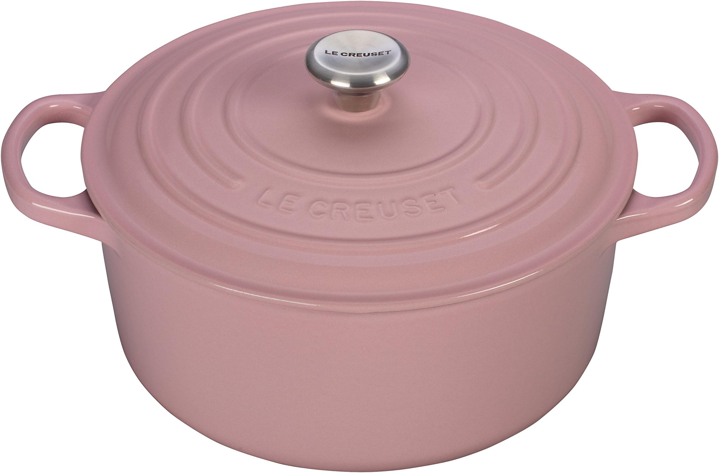 Le Creuset Signature Enameled Cast-Iron 4-1/2-Quart Round French (Dutch) Oven, Hibiscus