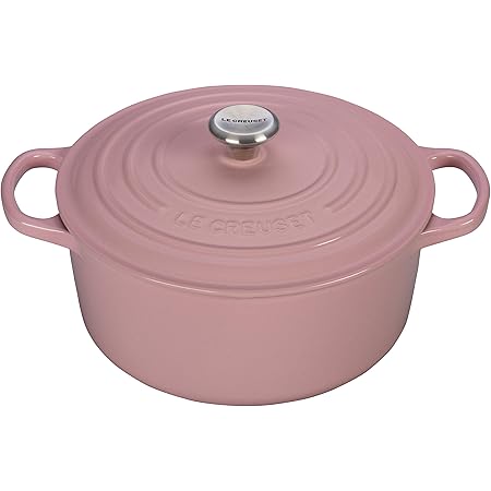 Le Creuset Signature Enameled Cast-Iron 4-1/2-Quart Round French (Dutch) Oven, Hibiscus