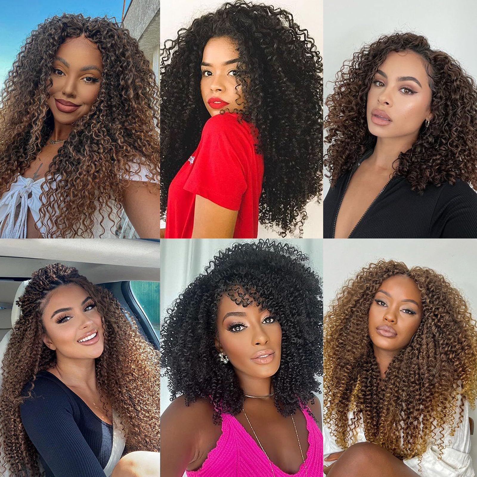 14 Inch Pre Looped Micro Curly Twist Crochet Hair 8 Packs Black Mini Passion Twist Micro Twist Kinky Curly Hair Extensions Yanky Twists Crochet Hair Synthetic for Black Women (#1B)