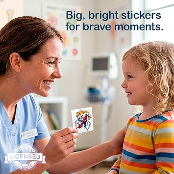 SmileMakers Ultimate Spiderman Stickers - 100 Pack Marvel Superhero | 5 Assorted Spider-Man Designs
