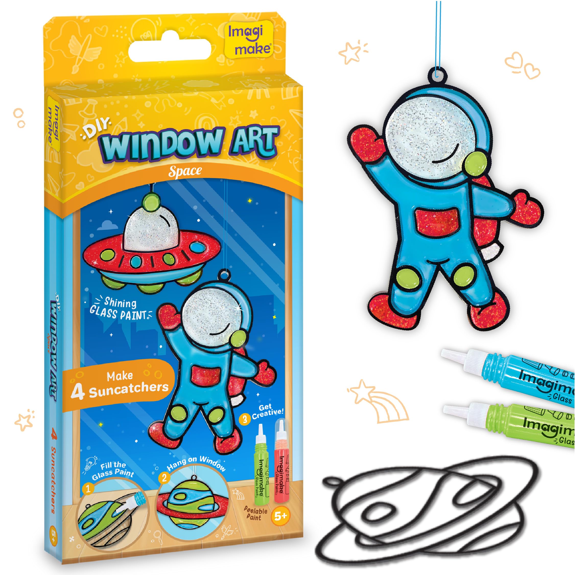 Imagimake DIY Window Art Space | Glass Painting Kit | Art & Craft Kit for Boys | Birthday Return Gift for Kids 6-12, Multicolour-picture-25