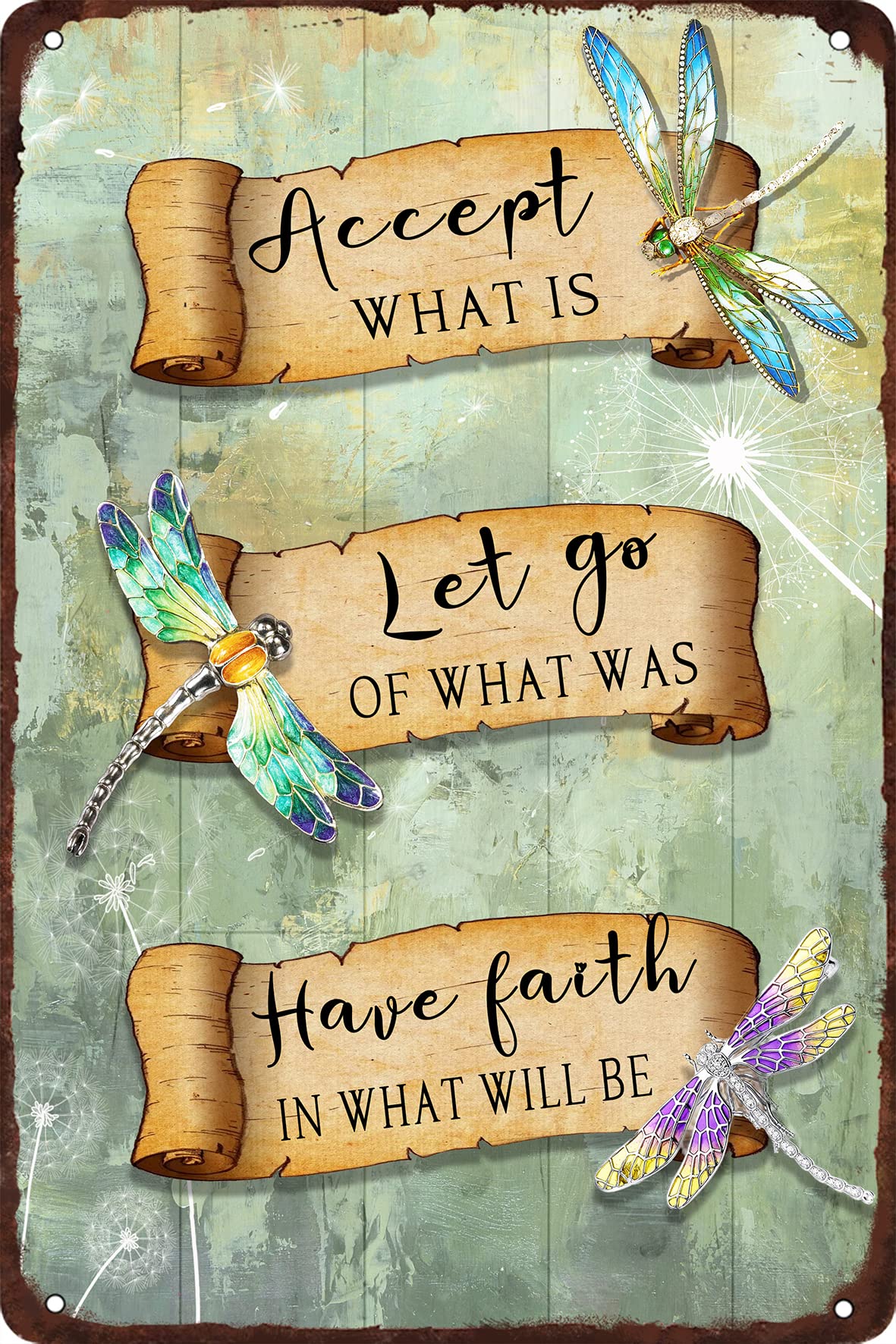 Dragonfly Accept What is Let Go of What Was Have Faith in What Will Be Meta