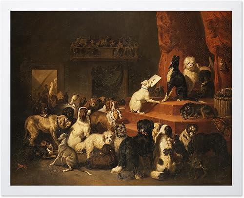 Miniatura 67 de Poster Master Impresión de pintura vintage de The Dog Request, póster retro de perros, arte de cachorros, diseño de pared para amantes de los