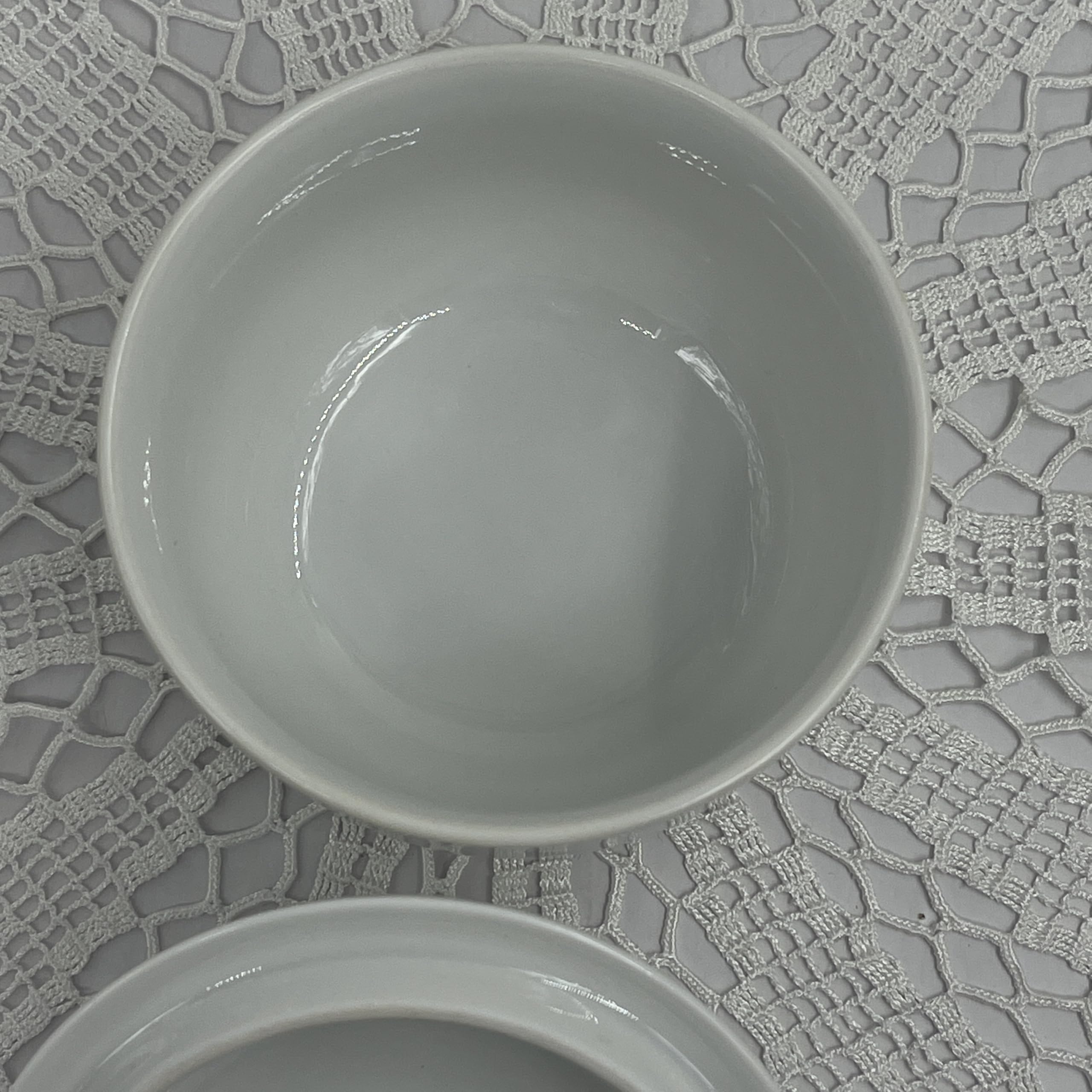Generisch Meissen Zuccheriera in porcellana con coperchio bianco Nelle spade sono 4 tagli larghi 9,5 cm e alti 6 cm