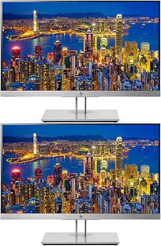 HP EliteDisplay E233 - Monitor retroiluminado LED IPS de 23 pulgadas, 2 unidades, FHD 1920 x 1080 (1FH46A8#ABA)