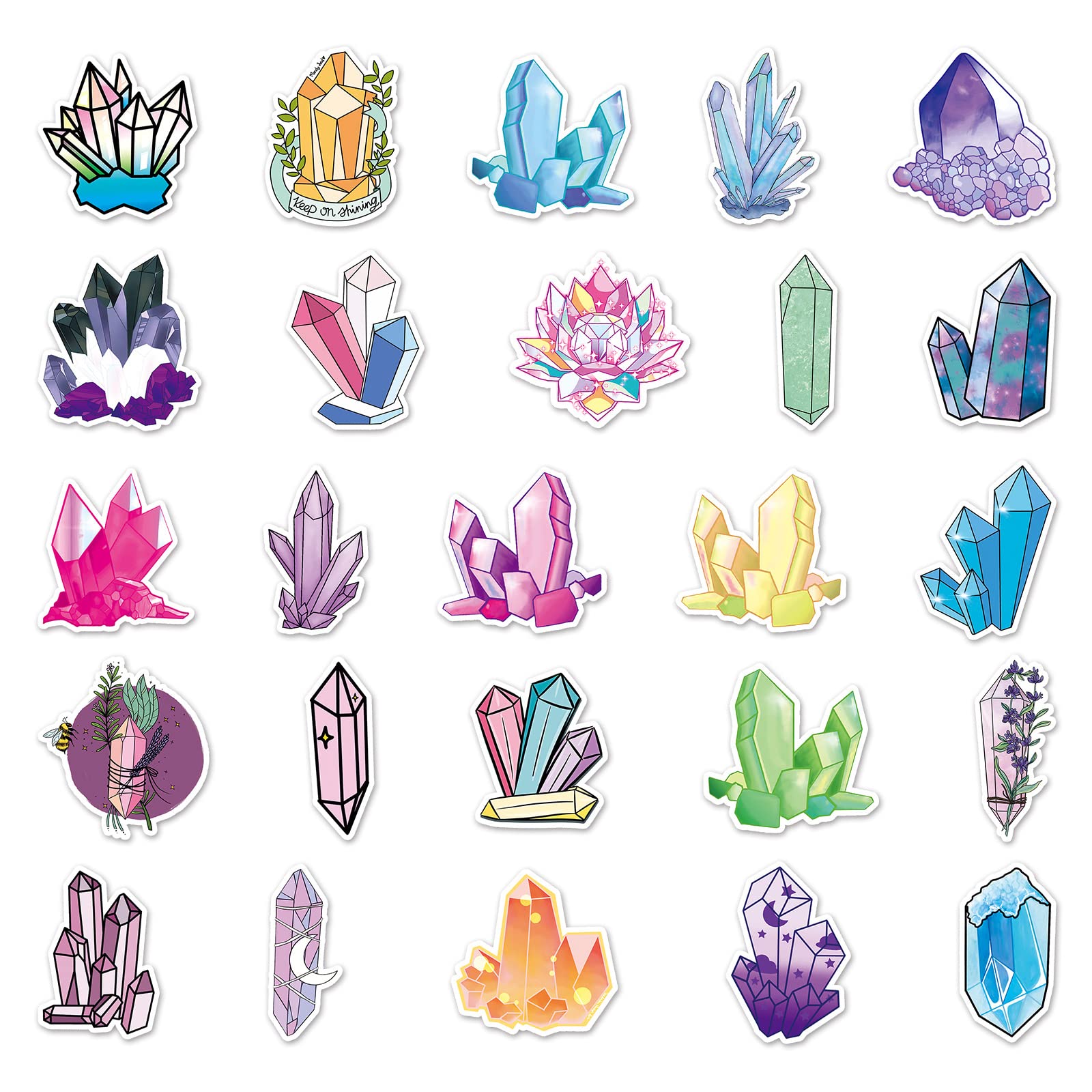 Lot De 100 Autocollants Kawaii En Vinyle - Idéal Pour Décorer Voiture, Vélo, Ordinateur, Skate...