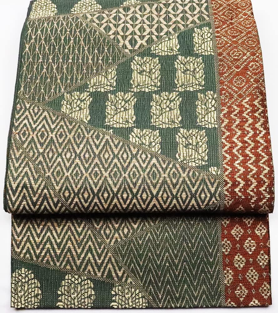 竺仙 流水に鯉 仕立て上がり 夏着物 仕付糸付 綿紅梅 高級浴衣 6219