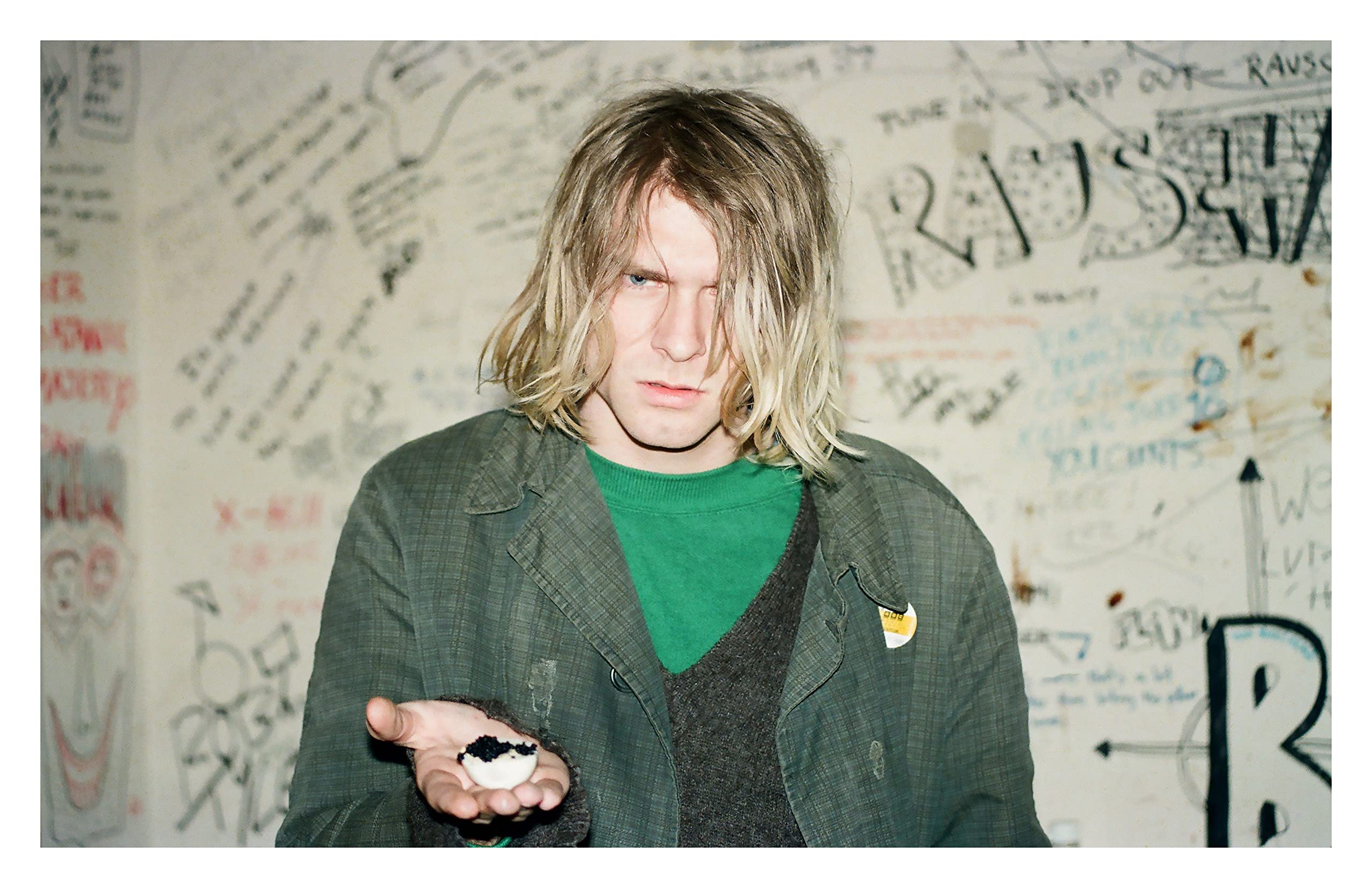 BALDAU PRINTS Nirvana Kurt Cobain Wall Poster For Room (Gloss Laminated, 12X18 Inch, 300 GSM) D20