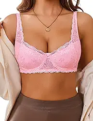 Sutiã de renda para mulheres sexy meia balconette push up com aro lingerie