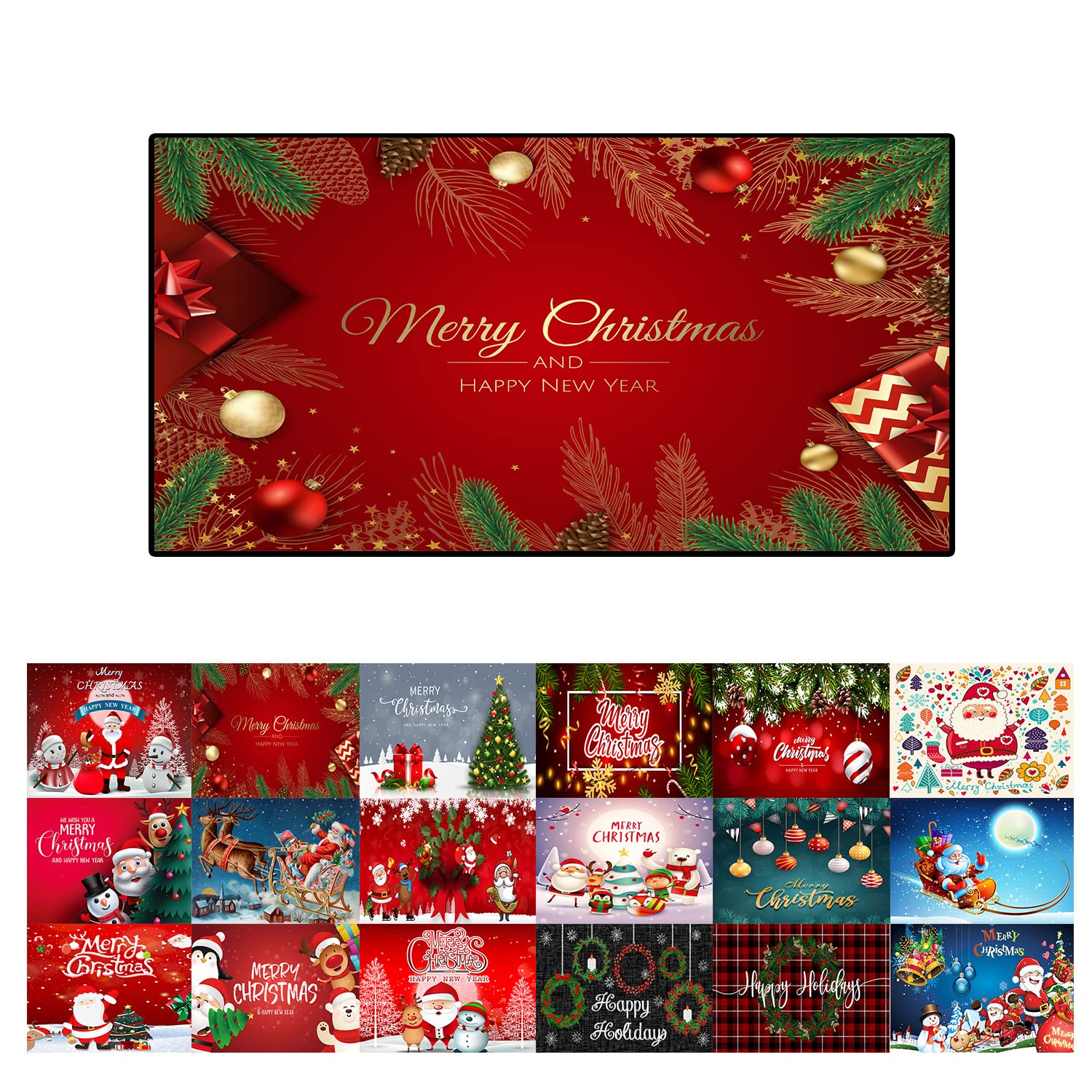 Tapis de Noël pour couloir et cuisine ambiance patchwork vintage