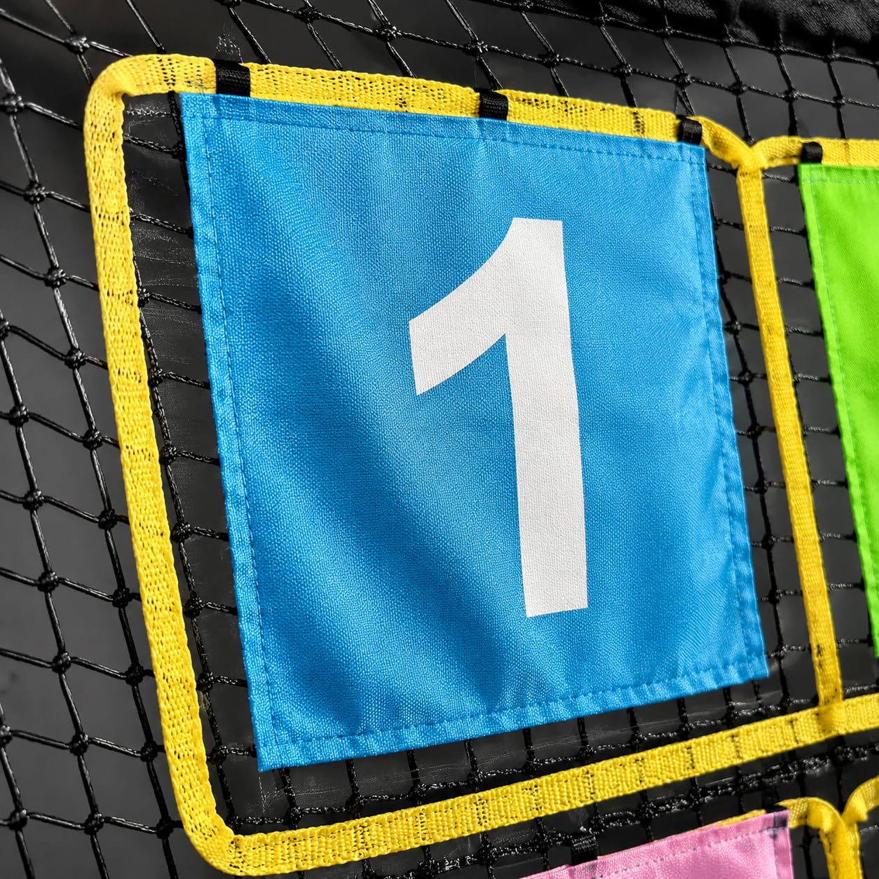 Multicolor Zielwurfspiel, faltbares Garten-Wurfspiel aus weichem Textil, tragbares Sportspielzeug draußen, Strandspielzeug