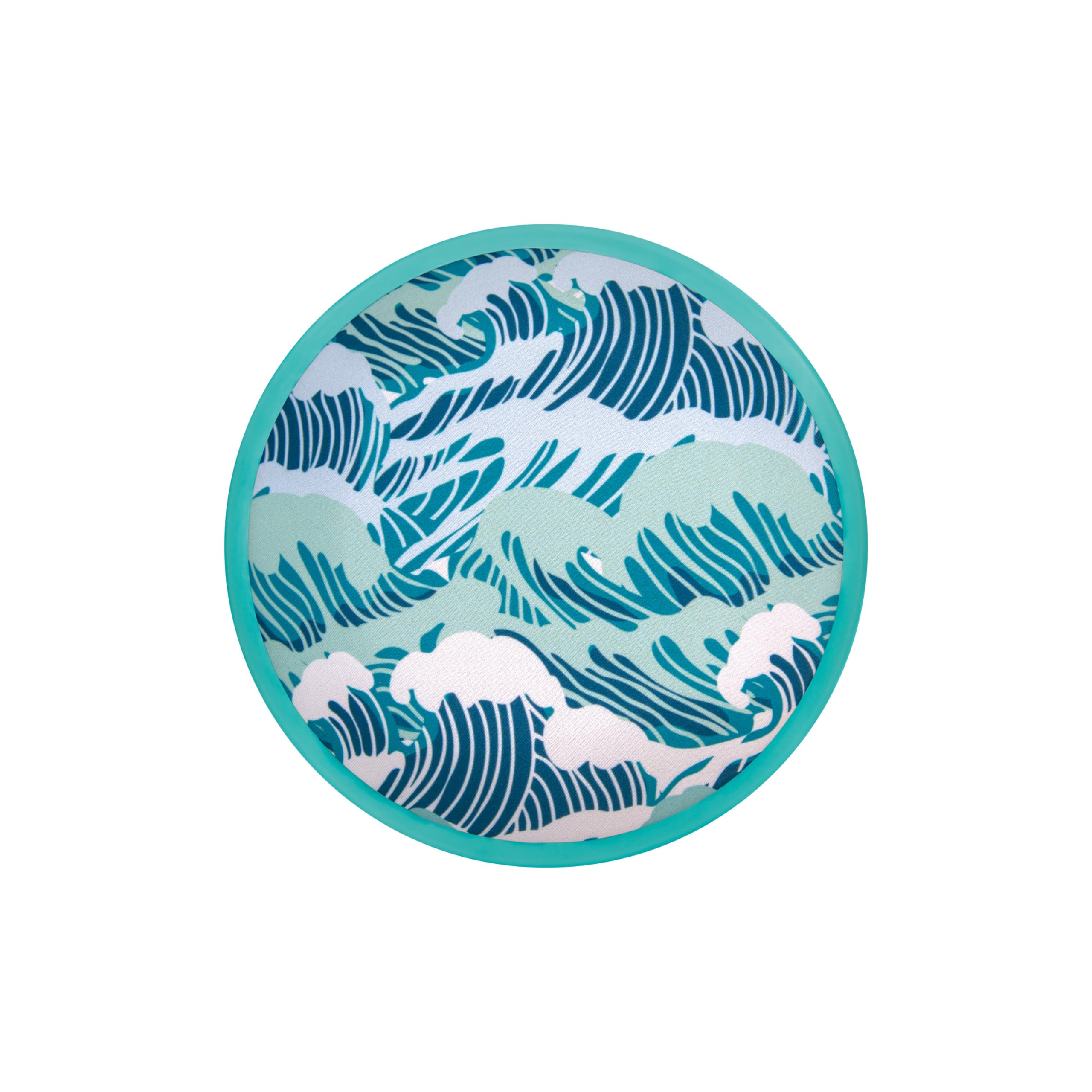 Waboba Flobo - Frisbee de Agua/Disco Volador - Vuela Recto y lejos Cuando estás en la Playa - psicodélico -18 x 1,5 cm