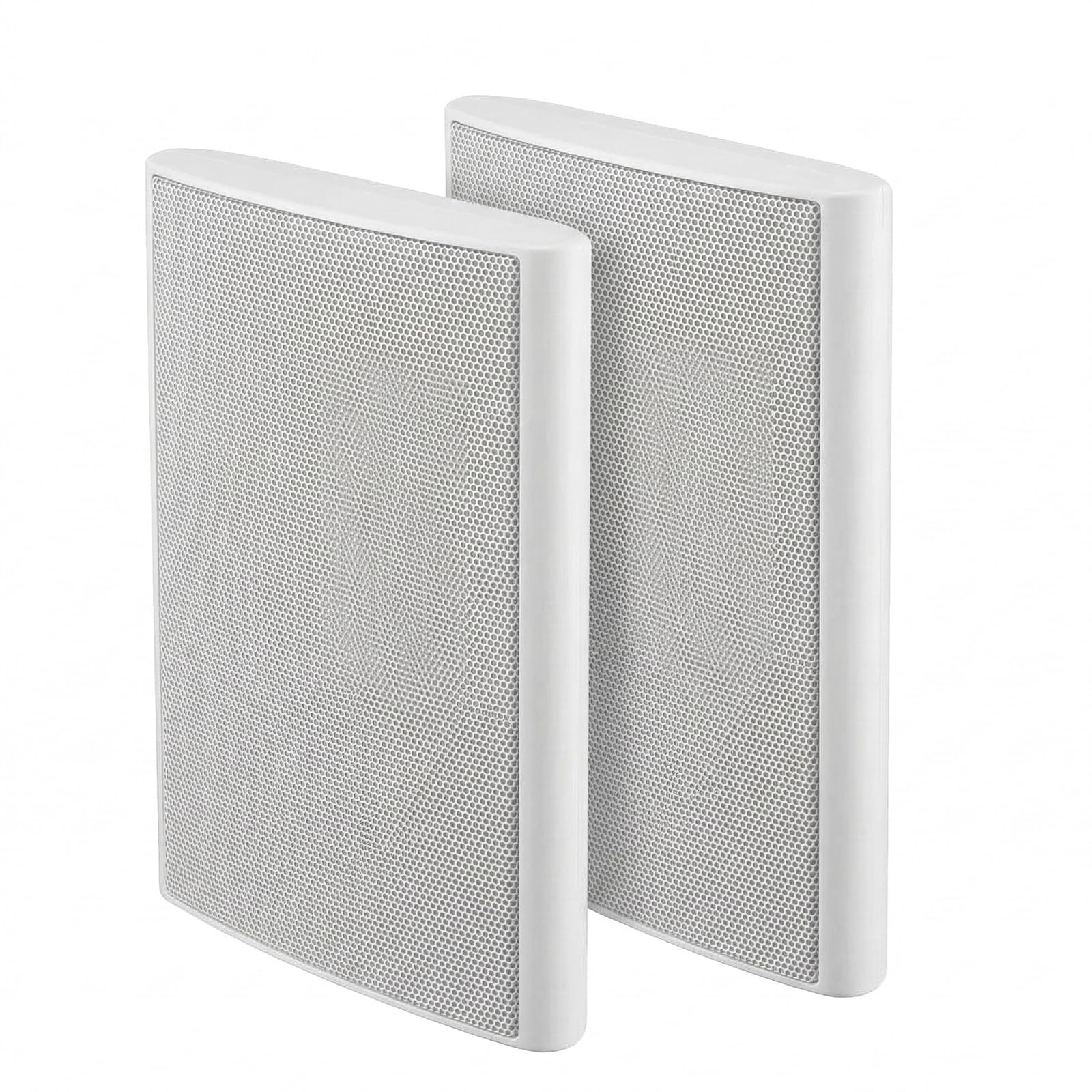 STUDIOFINIX Altoparlanti da parete ultra sottili 13,3 cm 240 W 8 Ohm passivi bianco coppia