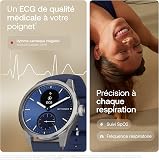 Withings ScanWatch 2 - Montre connectée, électrocardiogramme ECG, SpO2, température, Suivi du Sommeil, santé respiratoire, activités, Calories, étanche, Batterie de 35 Jours, Android & iOS, 42mm, Bleu - 4
