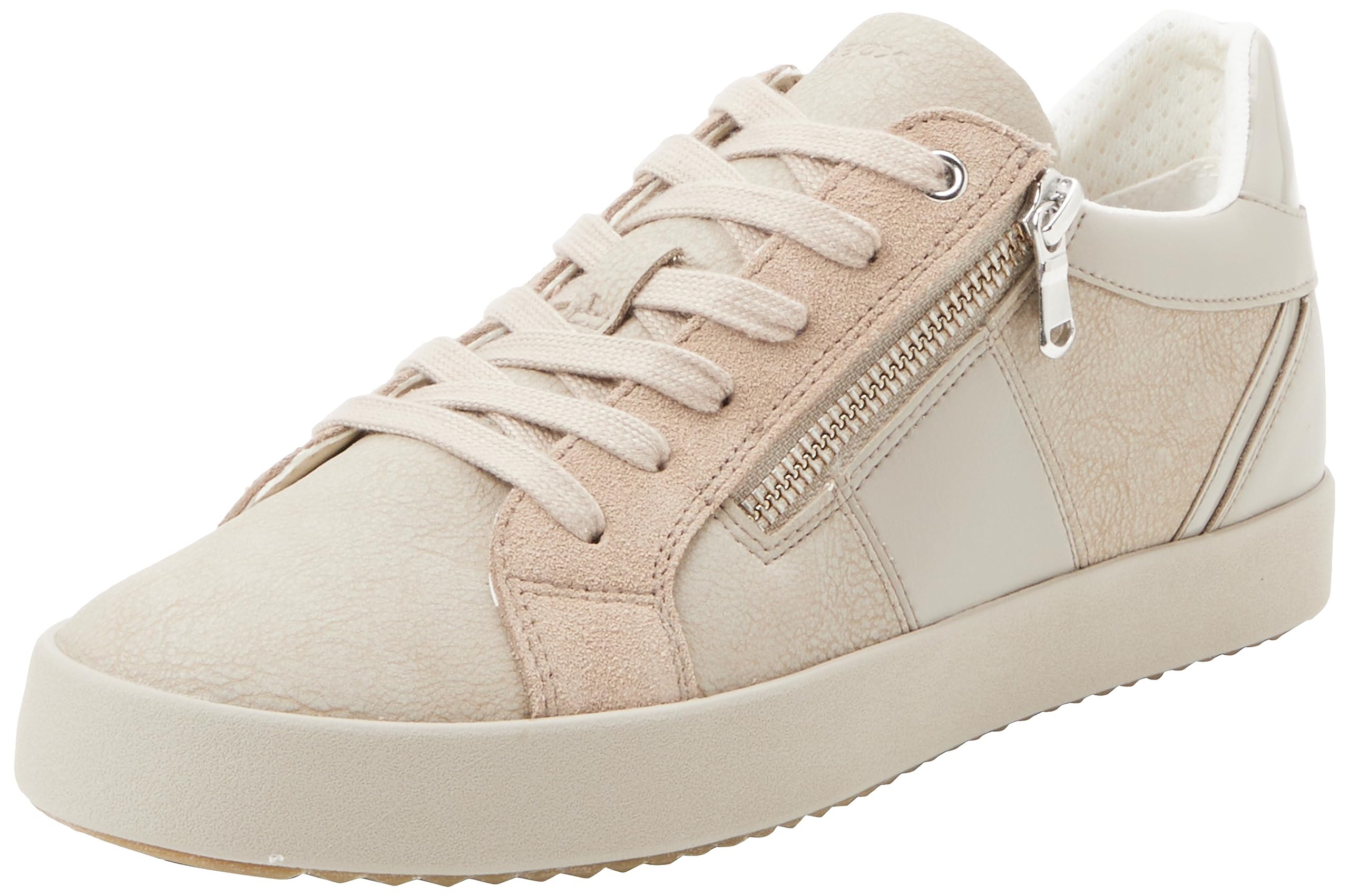 Geox Girls D Blomiee Sneaker, Sand, 7 UK