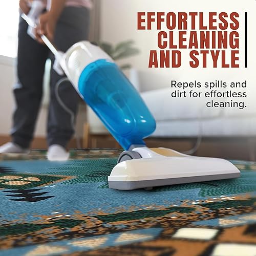 Miniatura 5 de YHSF South West - Alfombra de área nativa americana C318, fácil de limpiar, gruesa, suave, duradera, inspirada en los indígenas tribales americanos,