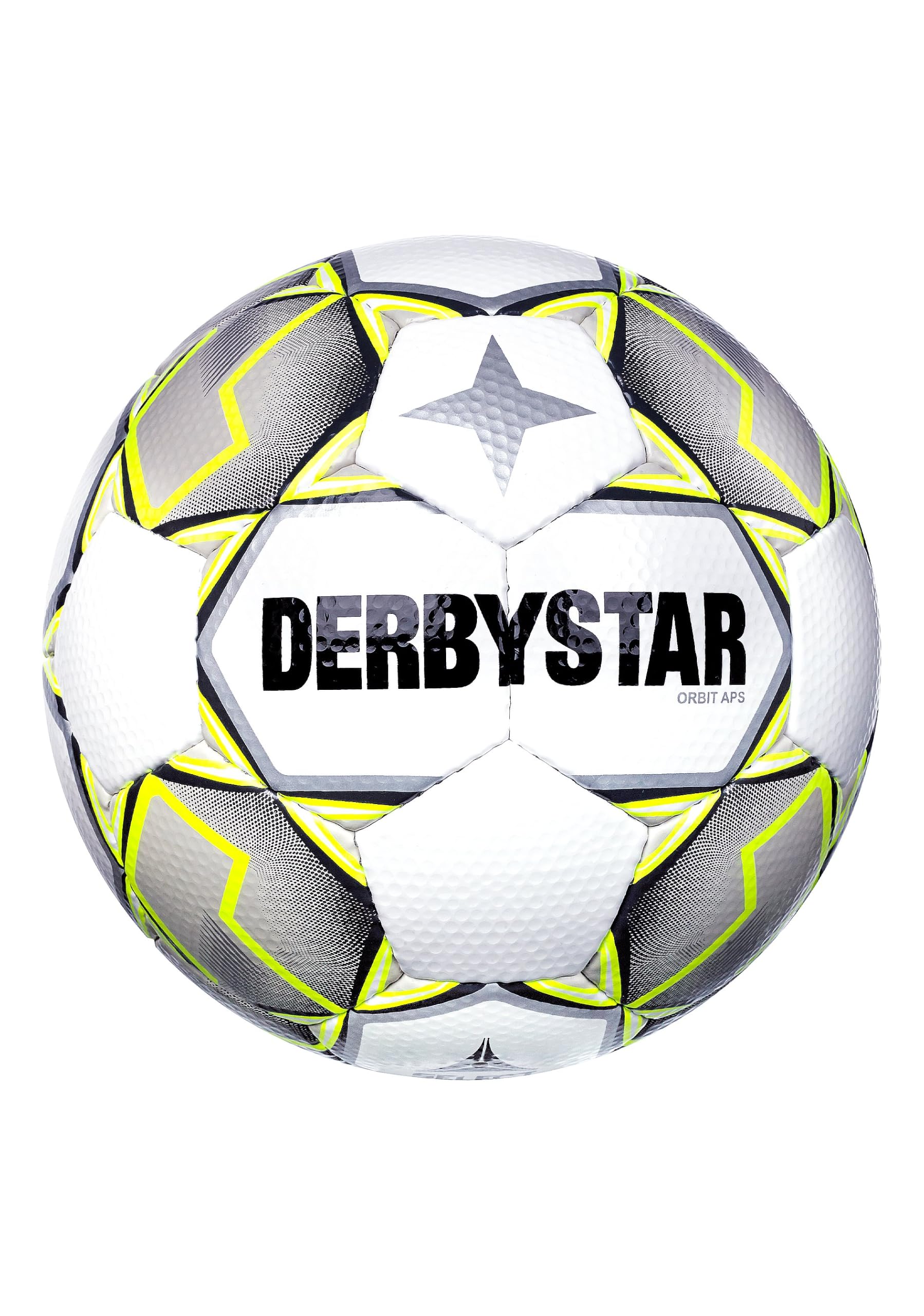 Derbystar Brillant Orbit APS v21 Fußball, Weiss/GRAU/GELB, 5