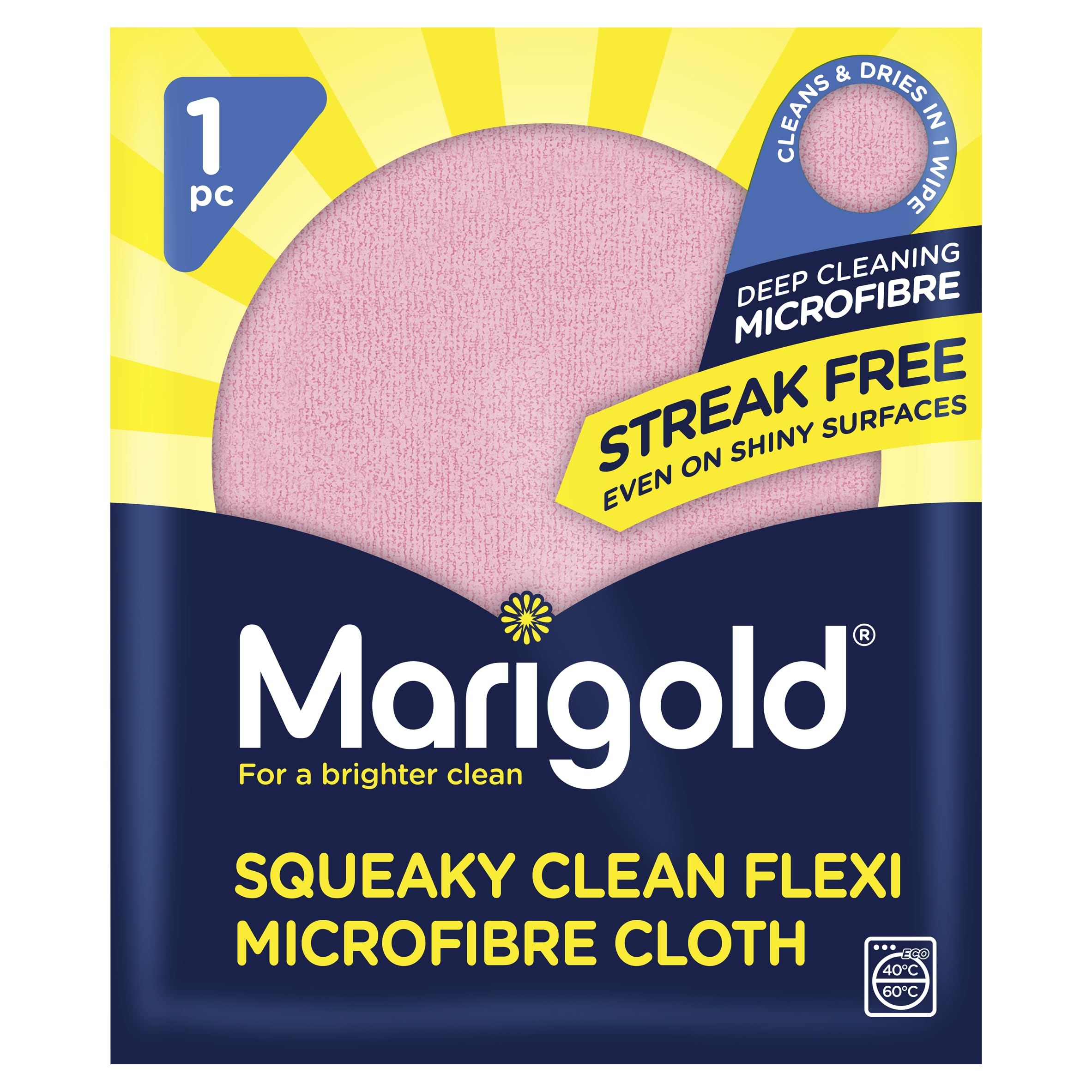 4 x Marigold Squeaky Clean Flexi Microfibre Cloth