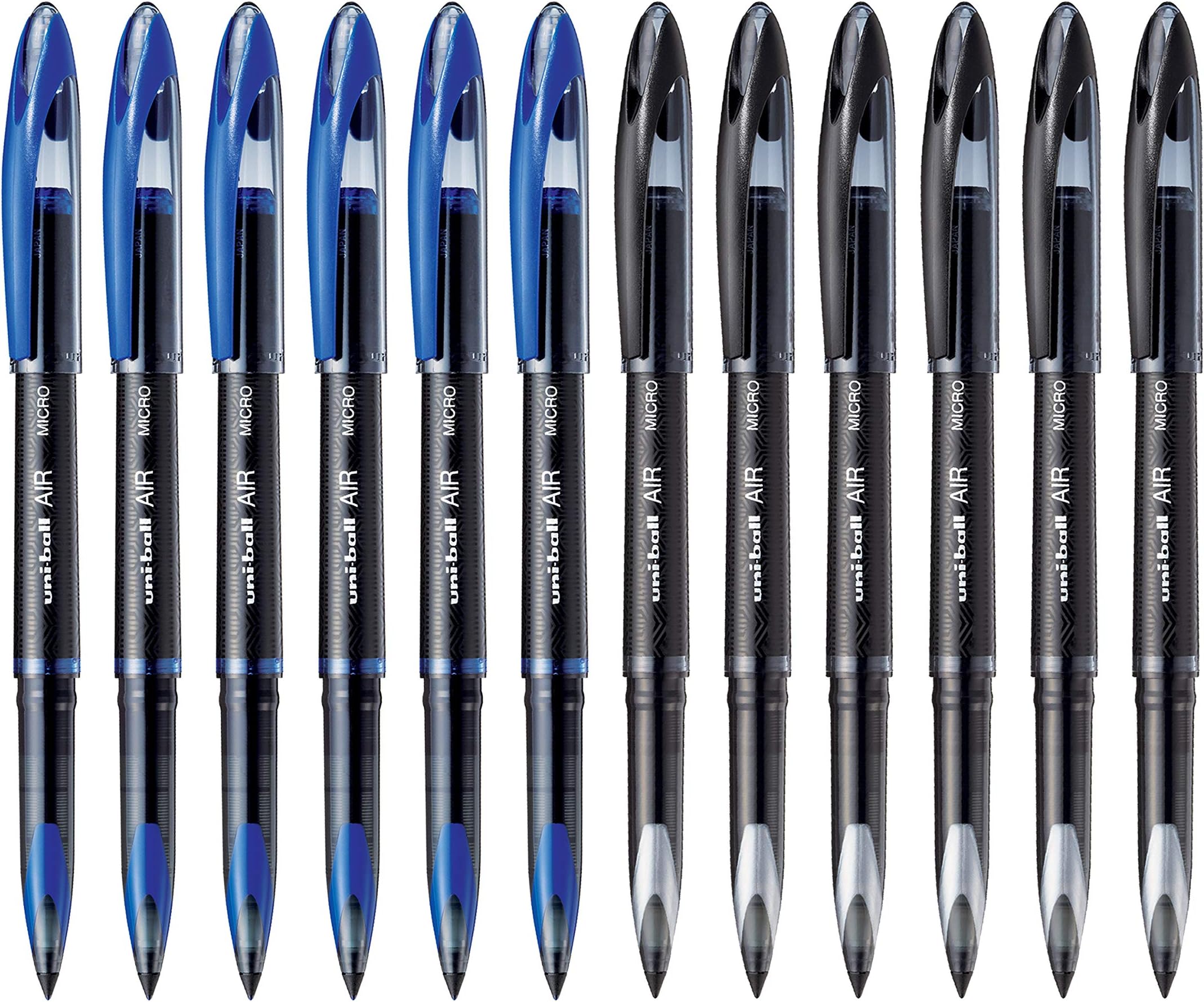 UNIBALL Air UBA188M 0.5mm Roller Ball Pen Black Ink, Pack of 4
