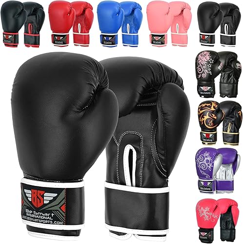 Be Smart - Guantes de boxeo para niños de 4 a 12 años, guantes de entrenamiento para niños de 4 a 12 años, guantes de entrenamiento para niños,