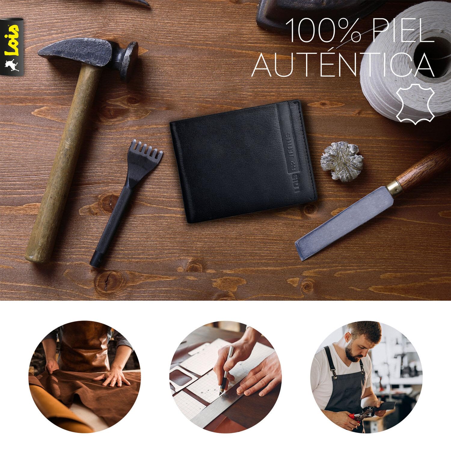 Portemonnee Heren Compact Leer – Slank Design