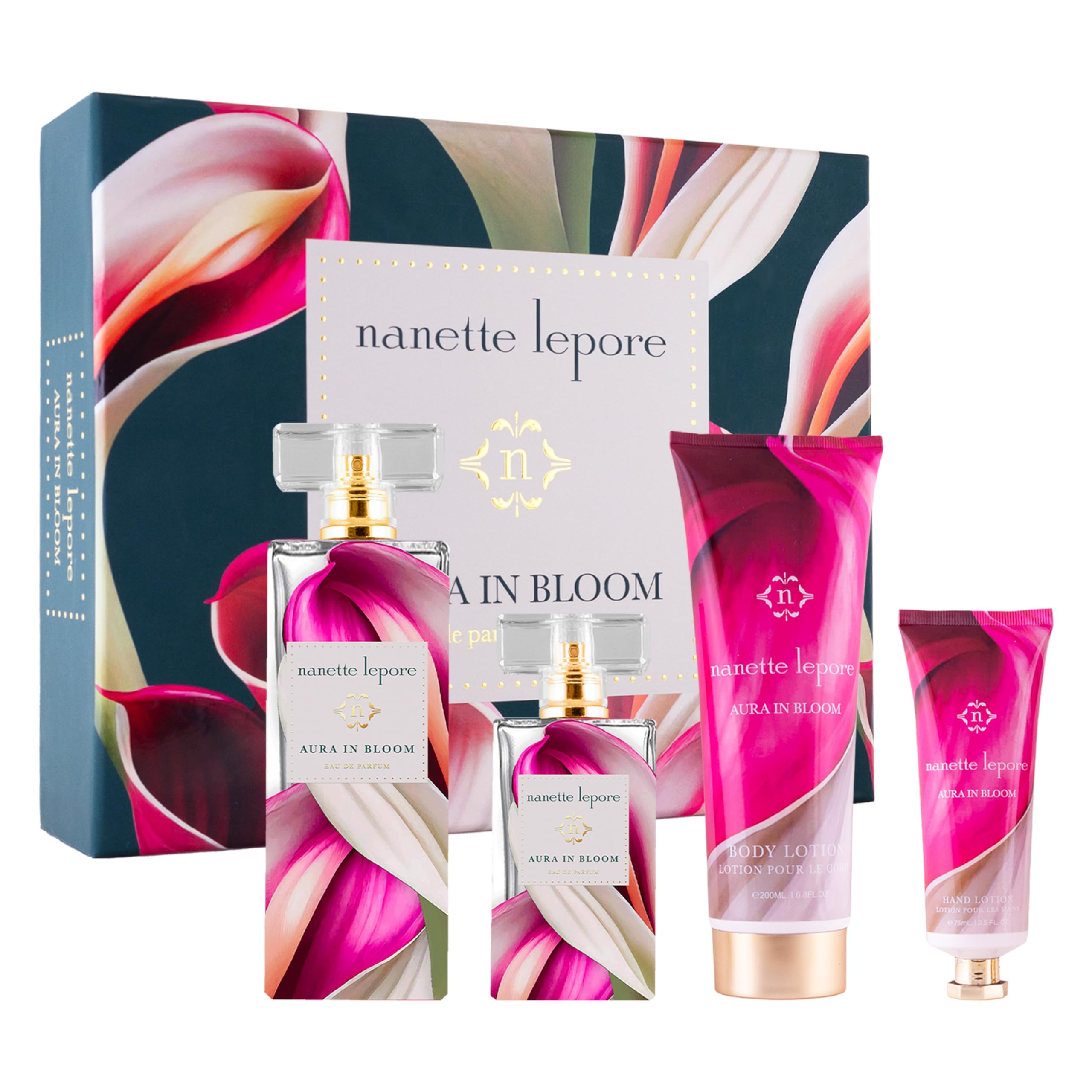 Nanette Lepore Aura in the Bloom 4 pc. Eau de Parfum Gift for Her, 3.4 fl. oz